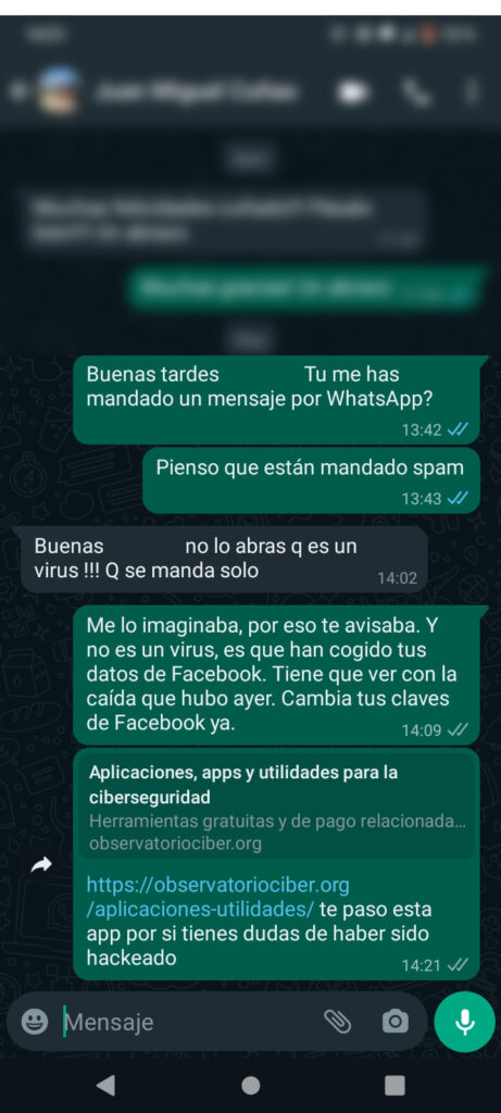 Phishing y WhatsApp